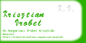krisztian vrobel business card